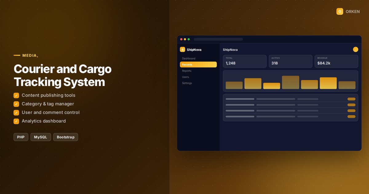 Courier and Cargo Tracking System