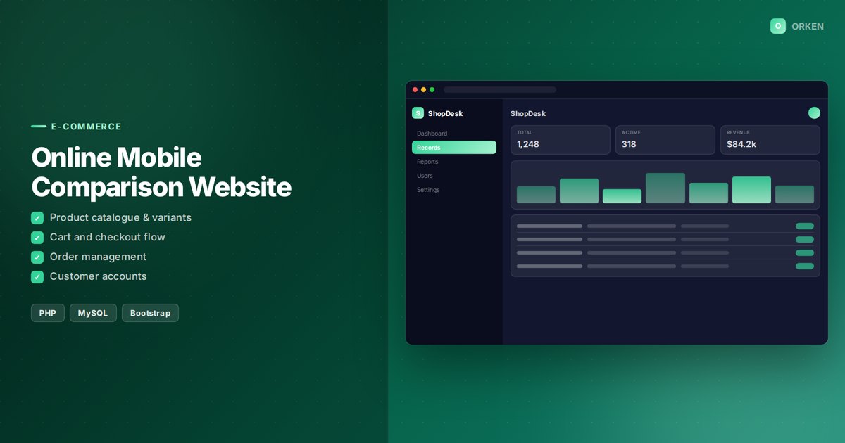 Online Mobile Comparison Website
