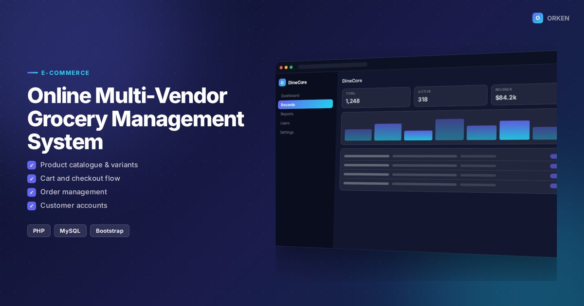 Online Multi-Vendor Grocery Management System