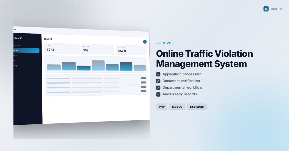 Online Traffic Violation Management System