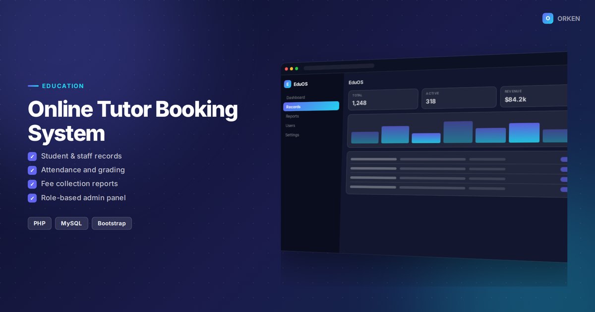 Online Tutor Booking System
