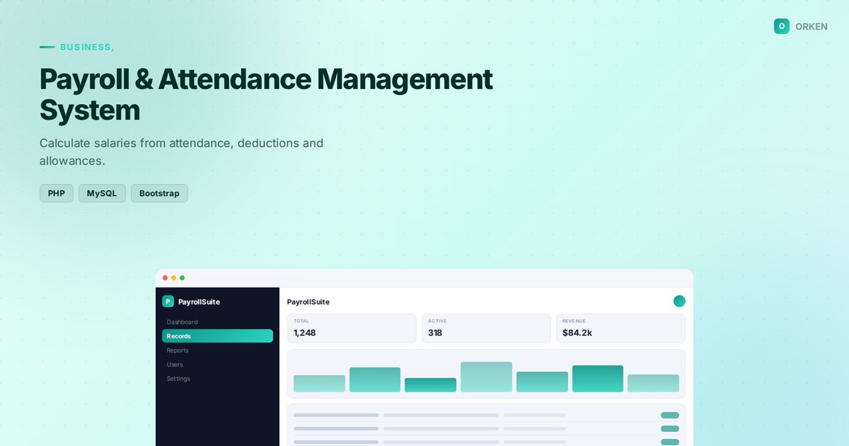 Payroll & Attendance Management System