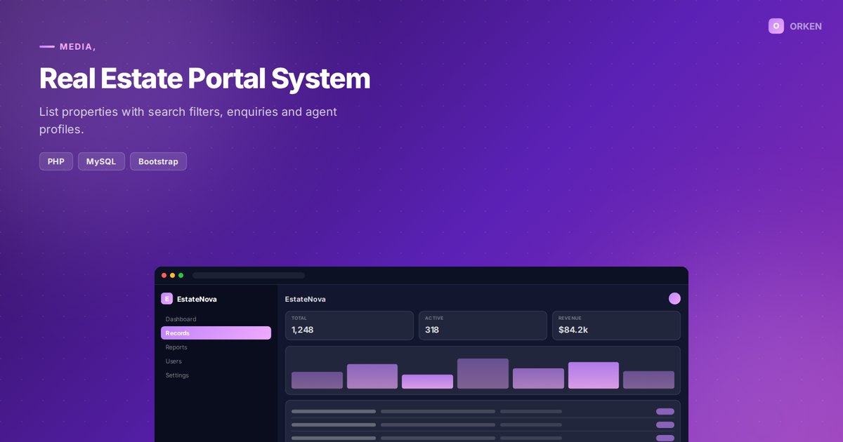 Real Estate Portal System