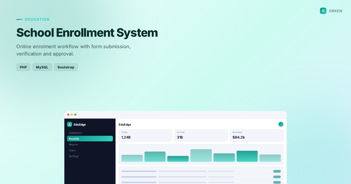 School Enrollment System